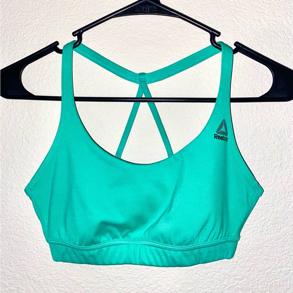 Turquoise Reebok Sports Bra